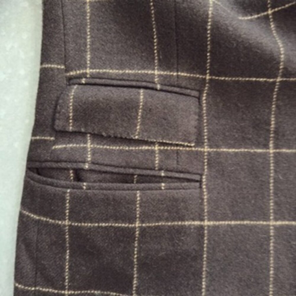 Polo by Ralph Lauren 100% Cashmere Brown Windowpane Blazer – Size 42R - Picture 6 of 16